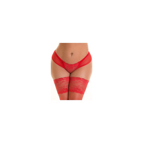 V-8768ps Plus Size String Rot - Axami